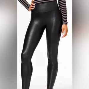 DEX Faux Leather High Rise Leggings Plus Size 1X